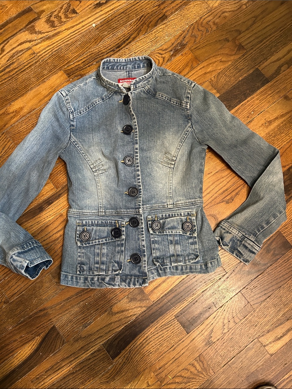 UNIONBAY Denim Stretch Jean Button-Front Jacket - Light Blue